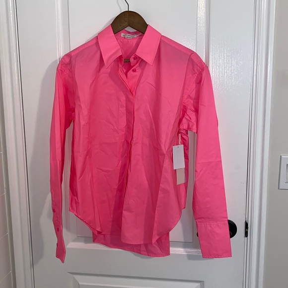 Good American Coated Poplin Shirt - Picture 6 of 7